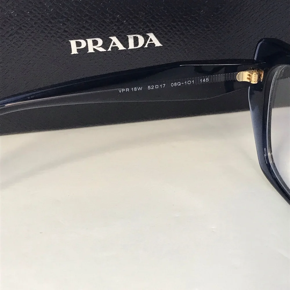 Authentic- New 💯 Original Prada 18WV Eyeglasses08Q1O1 -Blue optical eyeglasses